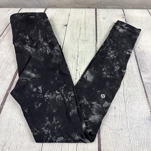 Lululemon Leggings Womens 0 Aquila Black Swift Speed High Rise Athletic‎ Stretch - Picture 1 of 11